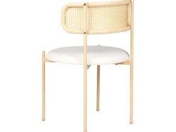 Set di 2 sedie da pranzo ANDOVER Metallo Beige chiaro