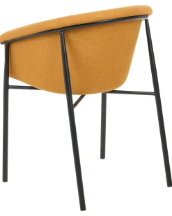 Set di 2 sedie da pranzo AMES Tessuto Arancione