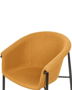 Set di 2 sedie da pranzo AMES Tessuto Arancione