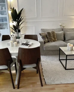 Set di 2 sedie da pranzo ABEE Marrone/Grigio