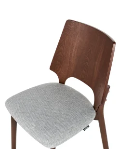 Set di 2 sedie da pranzo ABEE Marrone/Grigio
