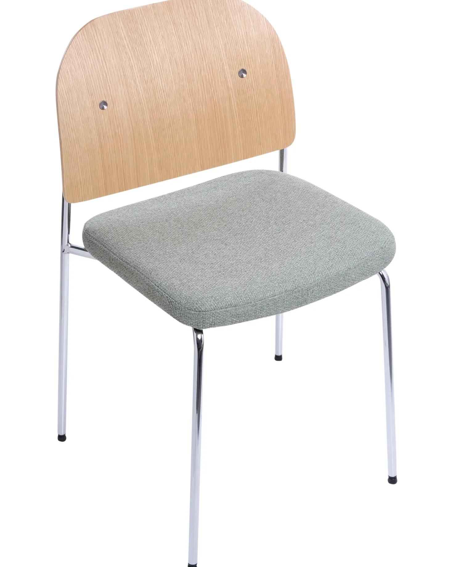Set di 2 sedie da pranzo ASHCROFT Metallo Verde/Marrone chiaro