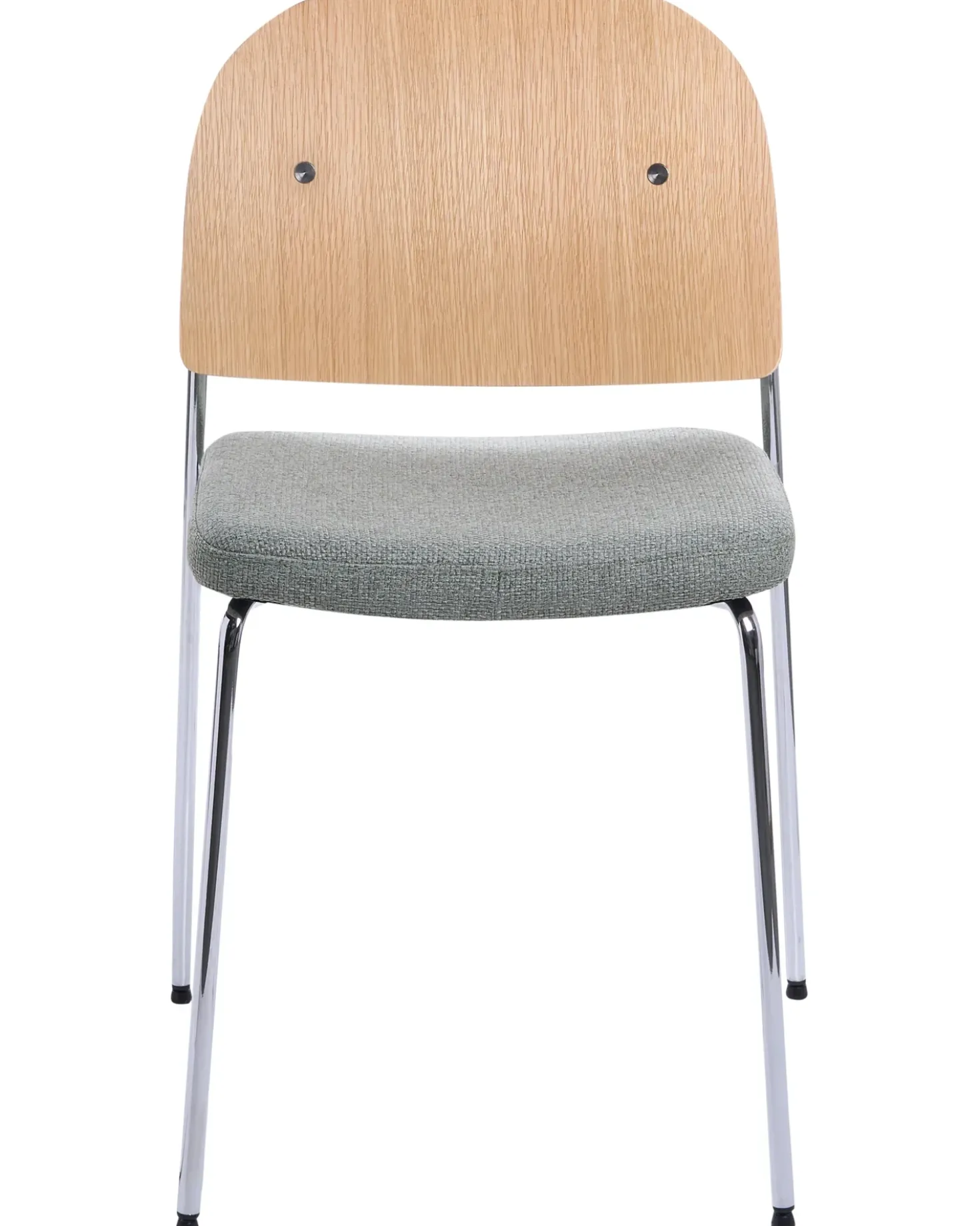Set di 2 sedie da pranzo ASHCROFT Metallo Verde/Marrone chiaro
