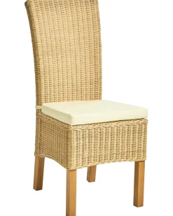 Set di 2 sedie da pranzo ANDES Rattan Naturale
