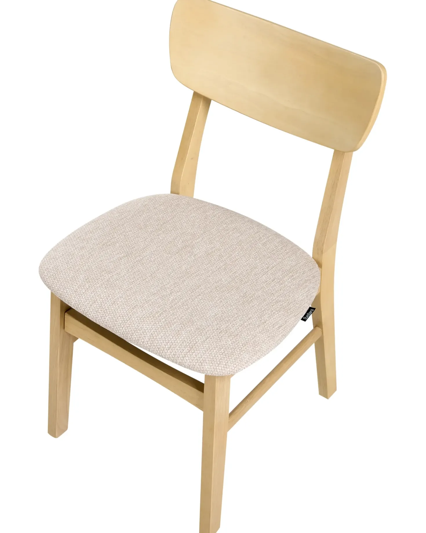 Set di 2 sedie da pranzo ANOKA Legno Marrone chiaro/Beige