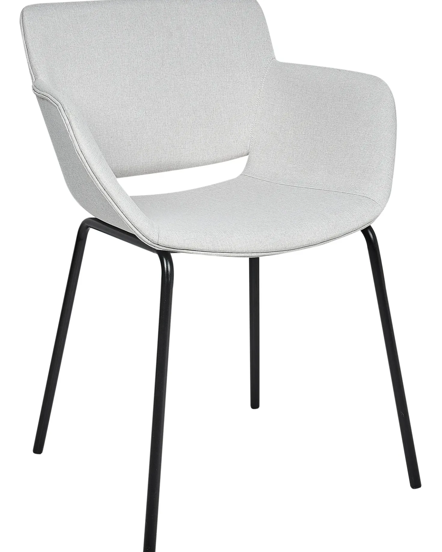 Set di 2 sedie da pranzo AXTEL Tessuto Grigio chiaro
