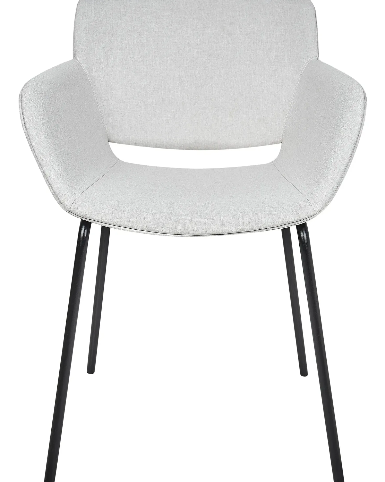 Set di 2 sedie da pranzo AXTEL Tessuto Grigio chiaro