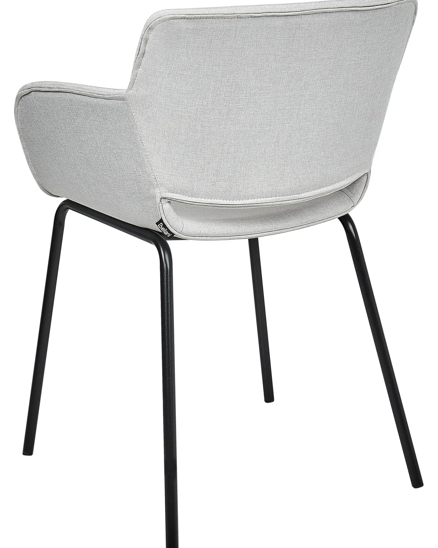 Set di 2 sedie da pranzo AXTEL Tessuto Grigio chiaro