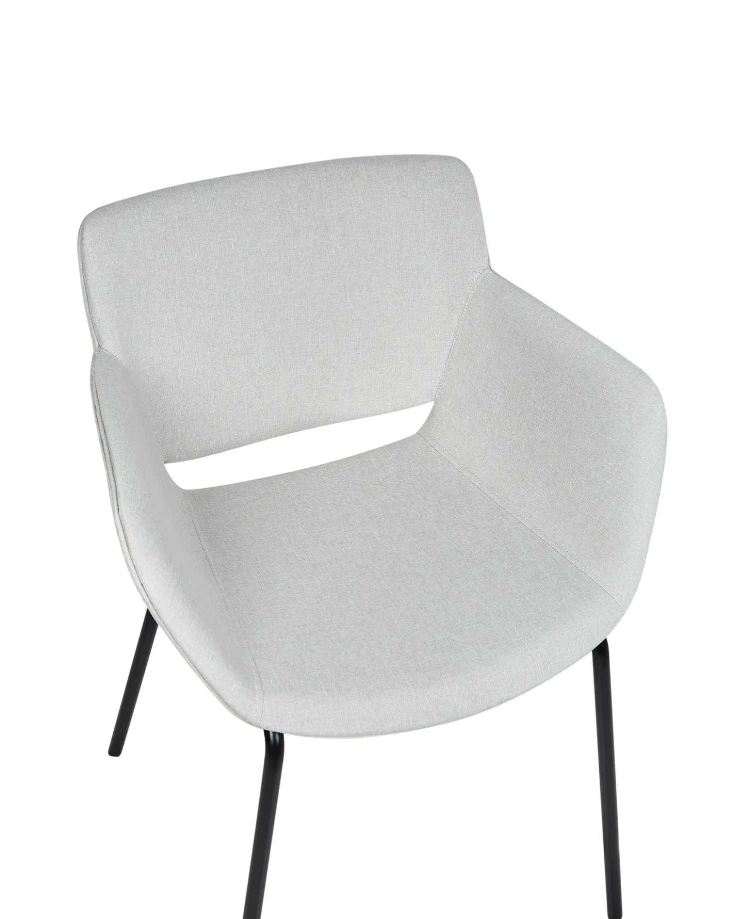 Set di 2 sedie da pranzo AXTEL Tessuto Grigio chiaro
