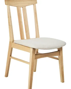 Set di 2 sedie da pranzo AVALON Legno Beige chiaro
