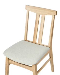 Set di 2 sedie da pranzo AVALON Legno Beige chiaro