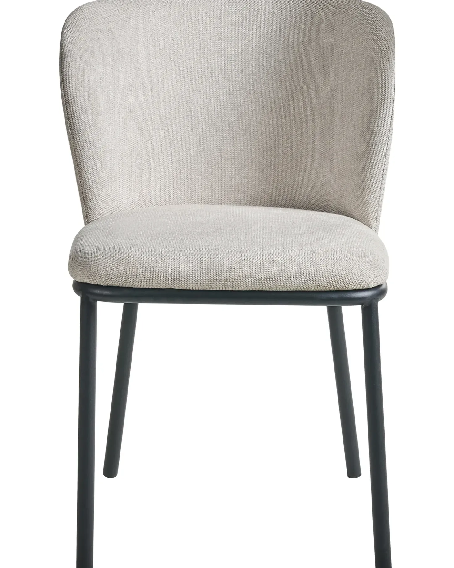 Set di 2 sedie da pranzo ARTESIA Tessuto Beige chiaro