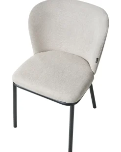 Set di 2 sedie da pranzo ARTESIA Tessuto Beige chiaro