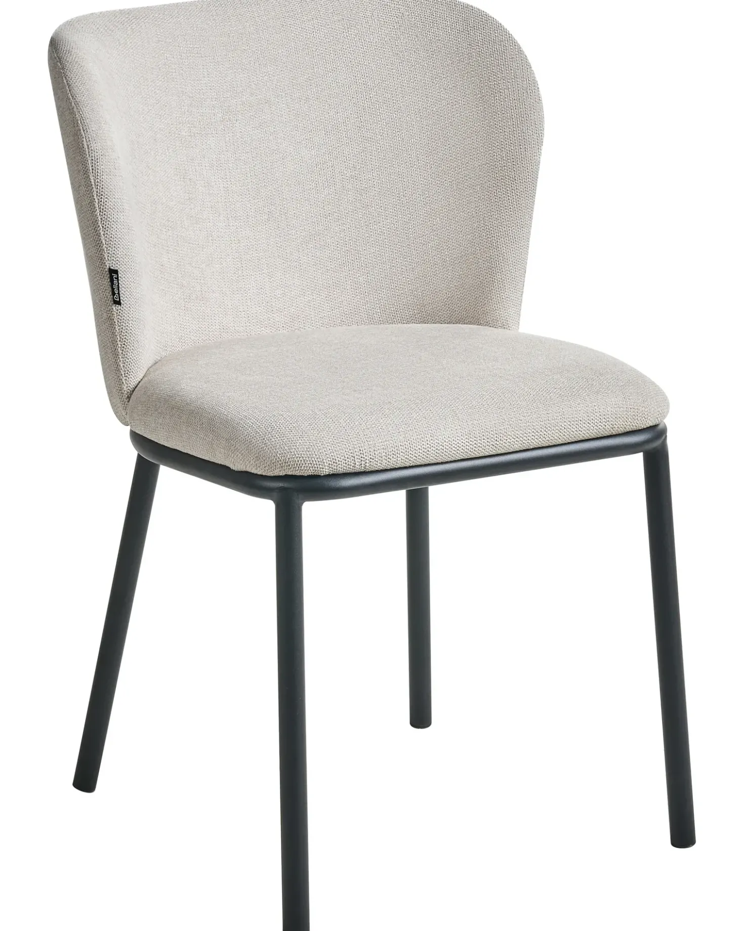 Set di 2 sedie da pranzo ARTESIA Tessuto Beige chiaro