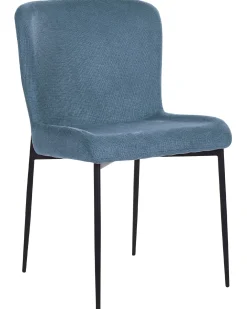 Set di 2 sedie da pranzo ADA Tessuto Blu