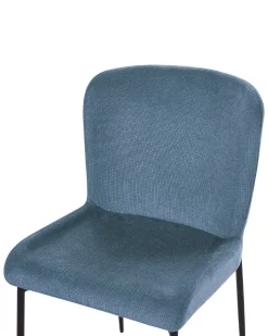 Set di 2 sedie da pranzo ADA Tessuto Blu
