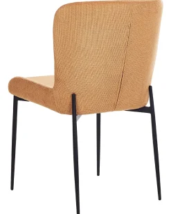 Set di 2 sedie da pranzo ADA Tessuto Arancione