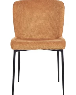 Set di 2 sedie da pranzo ADA Tessuto Arancione