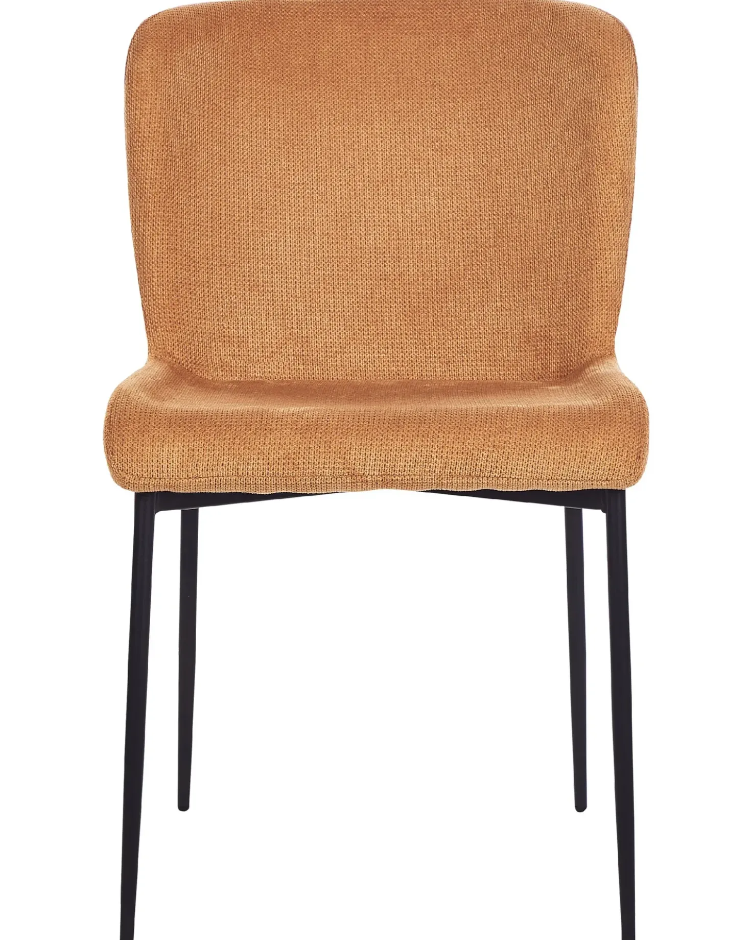 Set di 2 sedie da pranzo ADA Tessuto Arancione