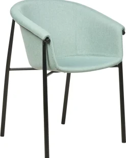 Set di 2 sedie da pranzo AMES Tessuto Verde menta