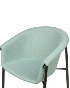 Set di 2 sedie da pranzo AMES Tessuto Verde menta