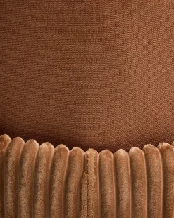 Set di 2 sedie da pranzo AMITY Tessuto Marrone
