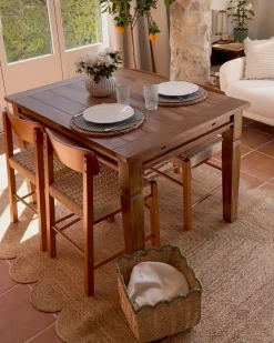 Set di 2 sedie da pranzo ALLOS Legno Marrone