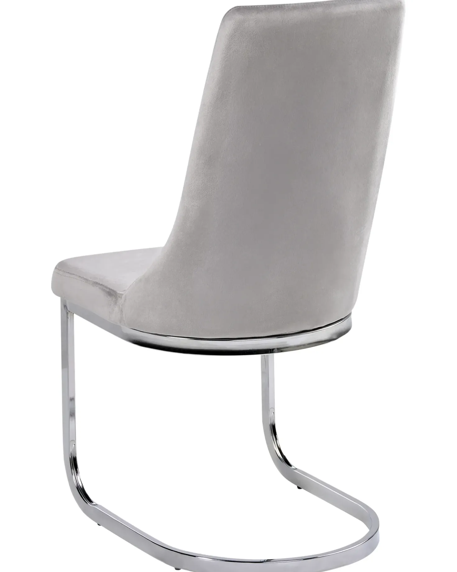 Set di 2 sedie da pranzo ALTOONA Velluto Grigio
