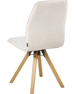 Set di 2 sedie da pranzo ALKALI Bouclé Bianco sporco