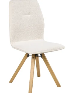 Set di 2 sedie da pranzo ALKALI Bouclé Bianco sporco