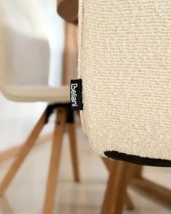 Set di 2 sedie da pranzo ALKALI Bouclé Bianco sporco