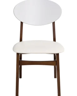 Set di 2 sedie da pranzo AMERY Legno Bianco sporco/Marrone