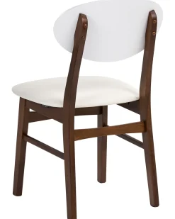 Set di 2 sedie da pranzo AMERY Legno Bianco sporco/Marrone