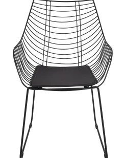 Set di 2 sedie da pranzo ANNAPOLIS Metallo Nero