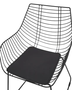 Set di 2 sedie da pranzo ANNAPOLIS Metallo Nero