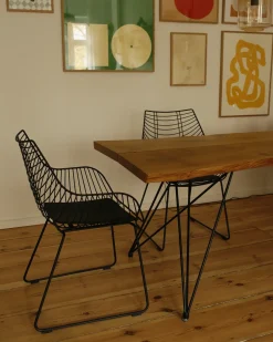 Set di 2 sedie da pranzo ANNAPOLIS Metallo Nero