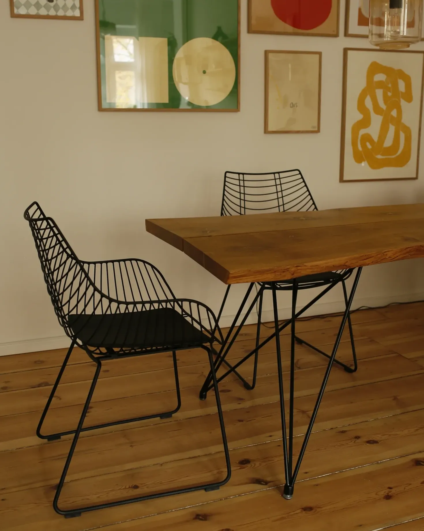 Set di 2 sedie da pranzo ANNAPOLIS Metallo Nero