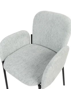 Set di 2 sedie da pranzo ALBEE Tessuto Verde menta