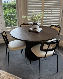 Set di 2 sedie da pranzo ADELANTO Metallo Beige chiaro
