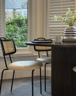 Set di 2 sedie da pranzo ADELANTO Metallo Beige chiaro