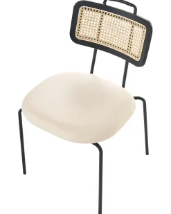 Set di 2 sedie da pranzo ADELANTO Metallo Beige chiaro