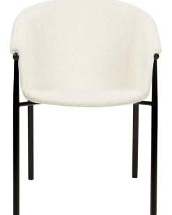 Set di 2 sedie da pranzo AMES Bouclé Bianco sporco
