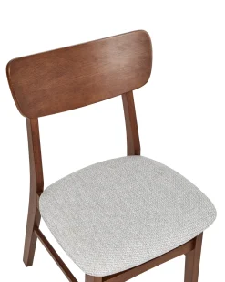 Set di 2 sedie da pranzo ANOKA Legno Marrone/Grigio