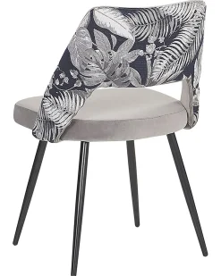Set di 2 sedie da pranzo ANSLEY Velluto Grigio