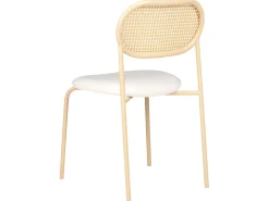 Set di 2 sedie da pranzo ADAVER Metallo Marrone chiaro