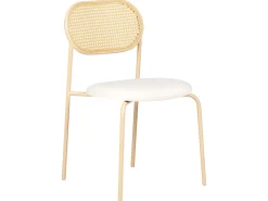 Set di 2 sedie da pranzo ADAVER Metallo Marrone chiaro