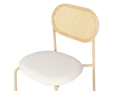 Set di 2 sedie da pranzo ADAVER Metallo Marrone chiaro