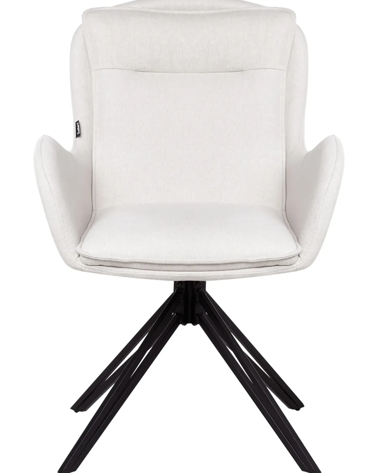 Set di 2 sedie da pranzo AVELAR Tessuto Beige chiaro