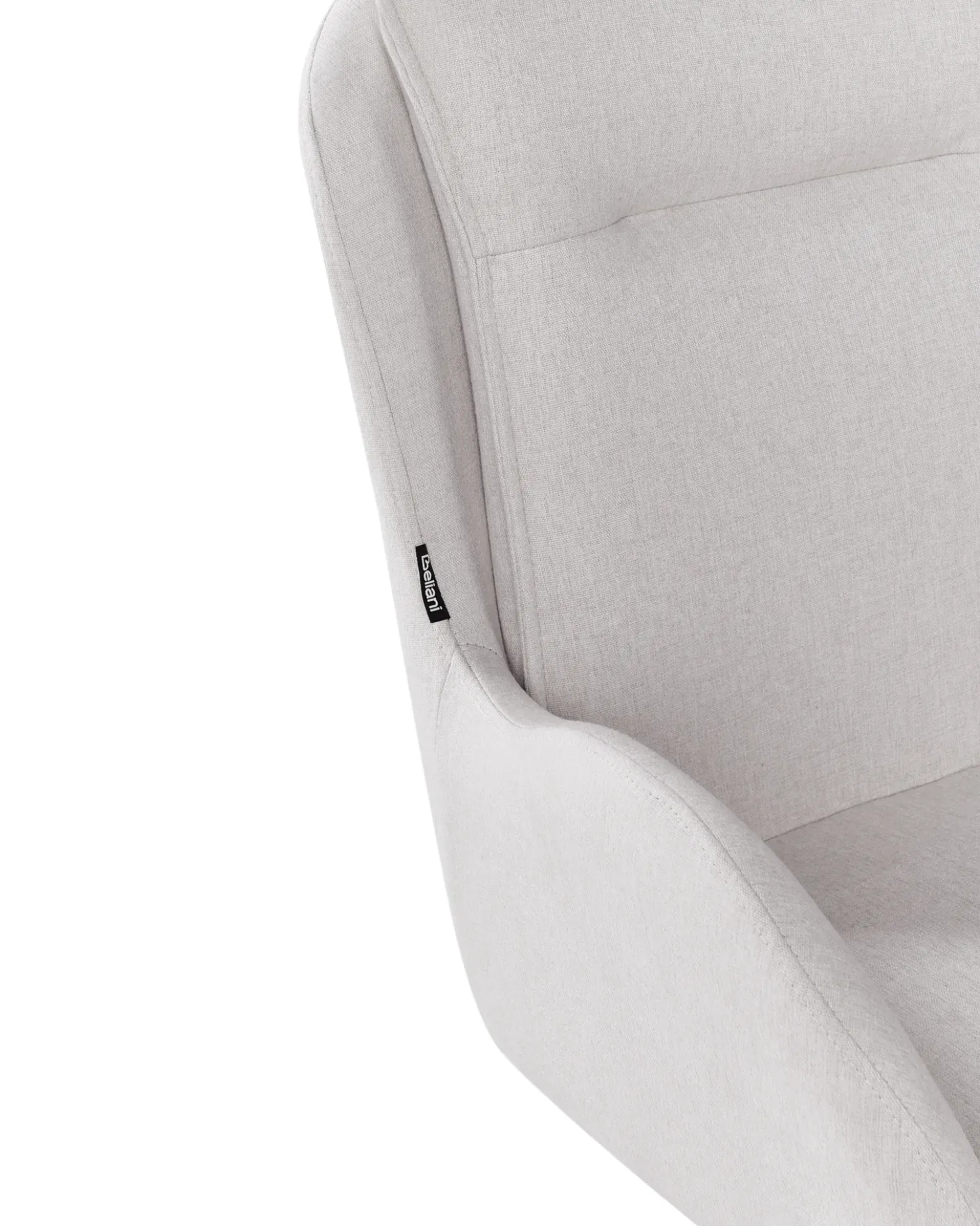 Set di 2 sedie da pranzo AVELAR Tessuto Beige chiaro