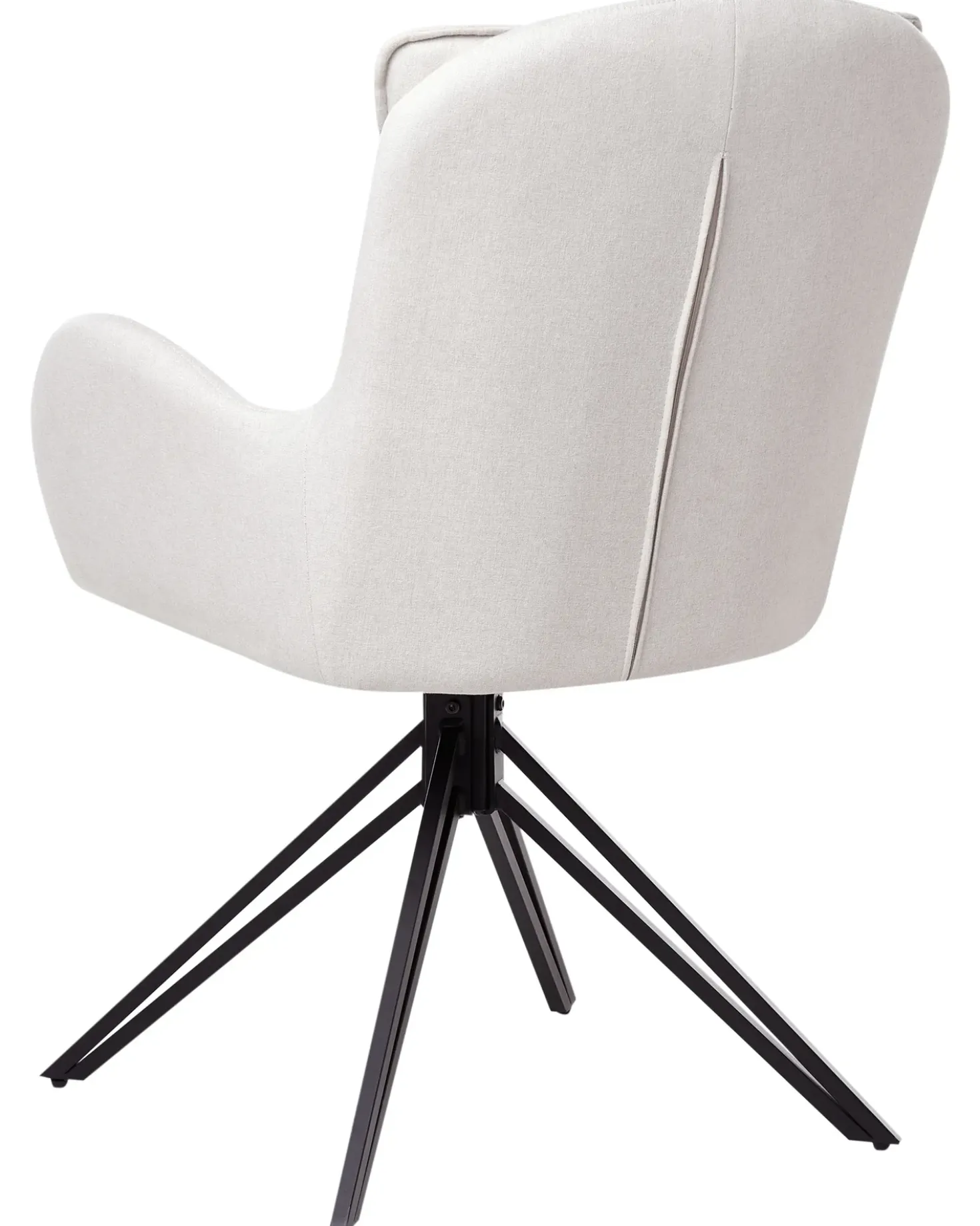 Set di 2 sedie da pranzo AVELAR Tessuto Beige chiaro